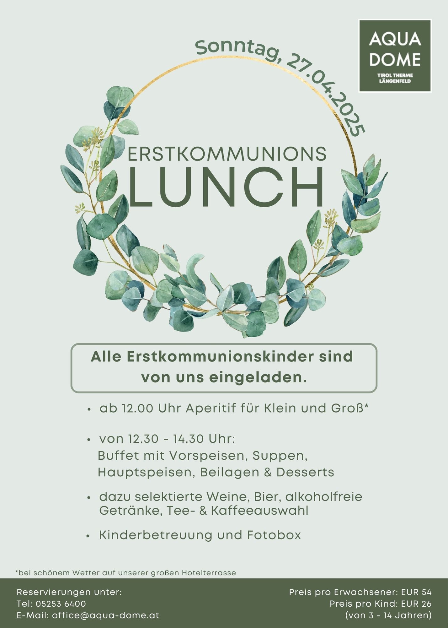 Erstkommunionslunch